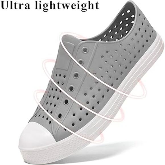 Saguaro Womens Size 6 Gray Breathable Slide On Closed Toe Garden Water Shoes - Picture 5 of 11